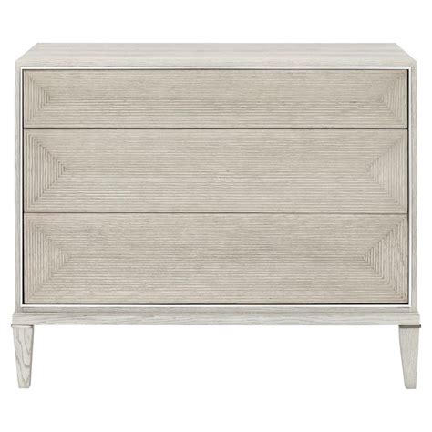 Hayley Hollywood Regency Dove White 3 Drawer Chest Kathy Kuo Home