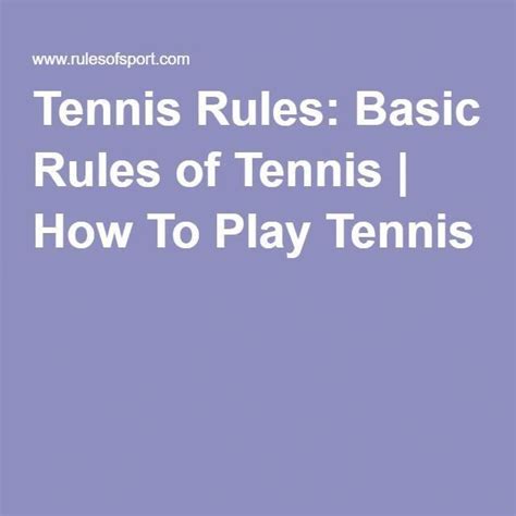 (15 days ago) tennis rules pop quiz: Tennis Rules: Basic Rules of Tennis | How To Play Tennis # ...