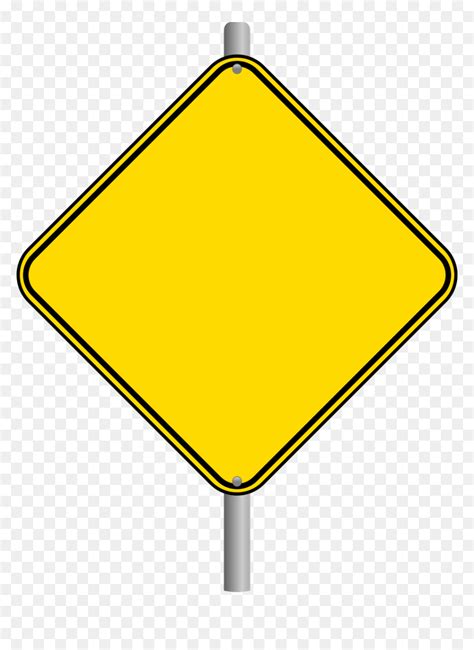 Warning Sign Traffic Sign Clip Art Warning Blank Road Signs Hd Png