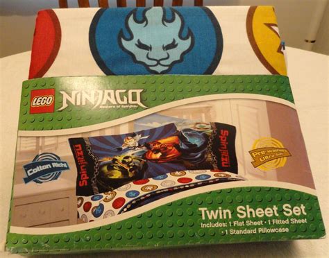 New 3pc Lego Ninjago Ninja Masters Of Spinjitzu Twin Single Bed Sheet