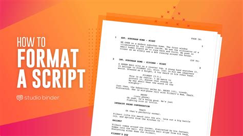 Formatting A Screenplay How To Put Your Story Into Screenplay Format