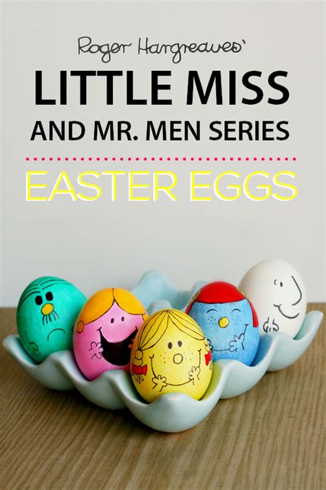 We're not doing it for the kids since neither of us has any (yet); DIY: Little Miss & Mr. Men Easter Eggs | Easter eggs kids ...