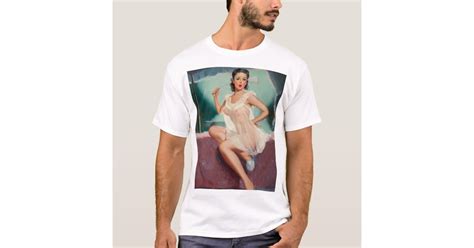 Girl In A Negligee Pin Up Art T Shirt