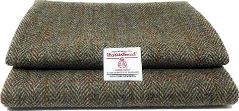 Traditional Harris Tweed Pure Wool Woven Fabric By The Metre With