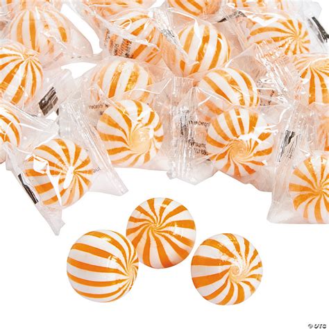 Orange Striped Hard Candy Balls Discontinued
