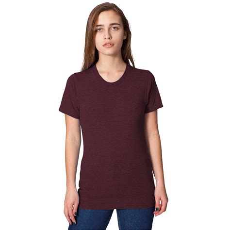 American Apparel Unisex Tri Blend Short Sleeve Track T Shirt Ebay