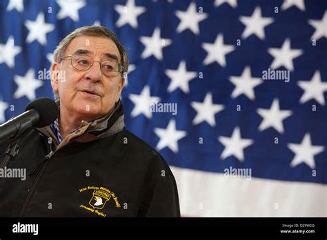 Us Secretary Of Defense Leon Panetta Speaks With Troops At Us Army