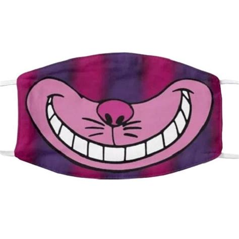 Cheshire Cat Face Mask Cheshire Cat Smile Cat Face Mask Alice In Wonderland Merchandise