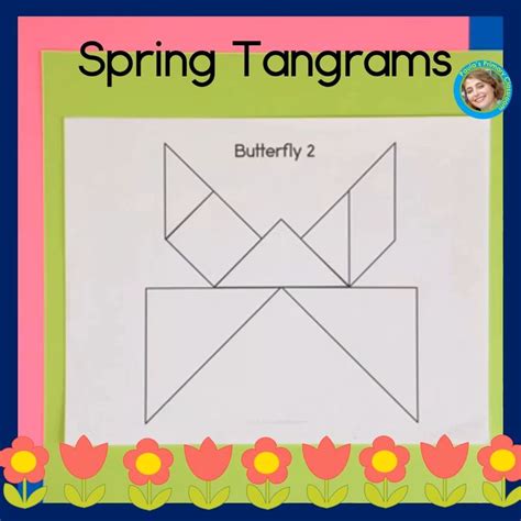 Spring Tangram Puzzles Printable 2d Shapes Math Center Tangrams