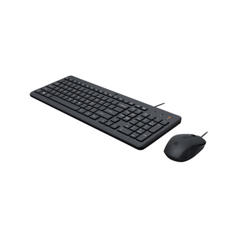 Hp 150 Wired Mouse And Keyboard Black 240j7aa Bunnings Australia