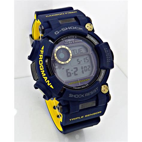 Free delivery and returns on ebay plus items for plus members. Original G-SHOCK FROGMAN Navy Blue Water Depth Sensor GWF ...