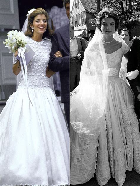 Jacqueline Kennedy Onassis Caroline Kennedy Wedding Dress Jackie Kennedy Style Los Kennedy