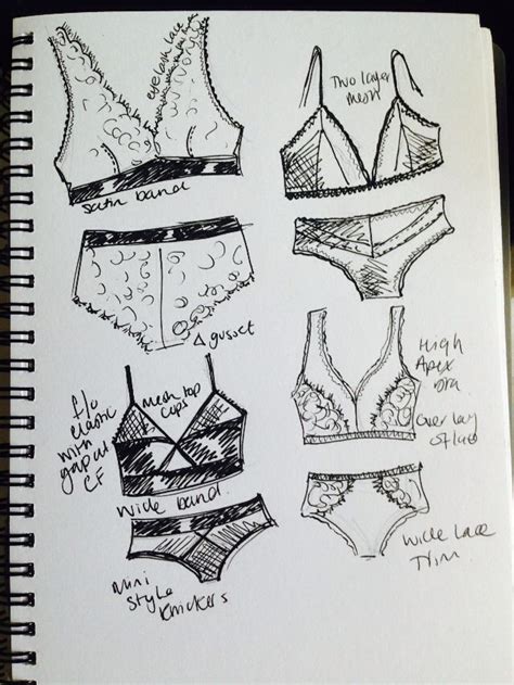 pin on lingerie drawings