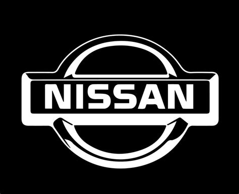 Nissan Logo Marca Símbolo Blanco Diseño Japón Coche Automóvil Vector