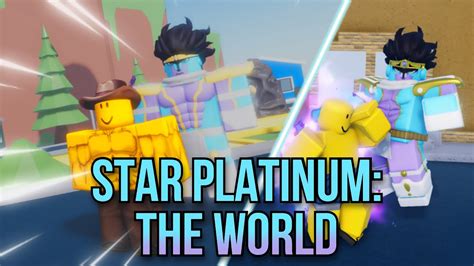 Using Star Platinum The World In Different Roblox Jojo Games Youtube
