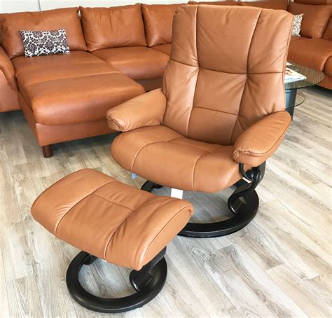 Stressless Mayfair Paloma Copper Recliner Chair And Ottoman By Ekornes