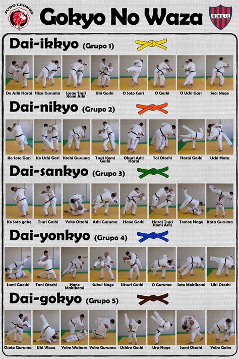 Gokyo No Waza Chart 510 Judo