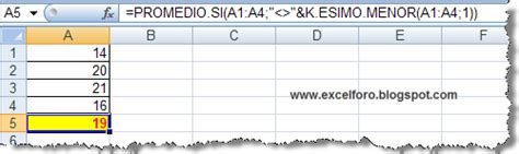 La Función De Excel Promediosi Excel Foro Ejercicios Ejemplos
