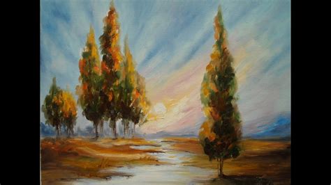 Oil Painting Landscape By Lana Kanyo Youtube