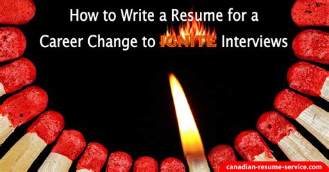 The online resume builder so easy to use, the resumes write themselves. How to Write a Resume for a Career Change to Ignite Interviews