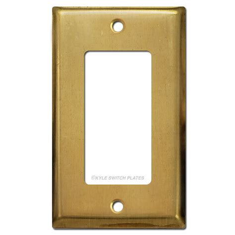 1 Rocker Decora Gfi Outlet Cover Plate Unfinished Raw Brass