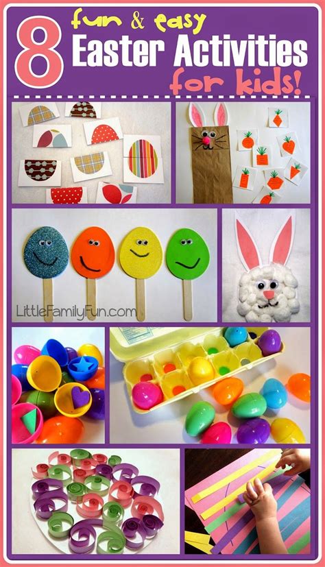 We've got all the inspiration you need with everything from easter sensory bins to super cute keepsakes kids can make. 8 fun & easy Easter Activities for Kids! | Easter ...