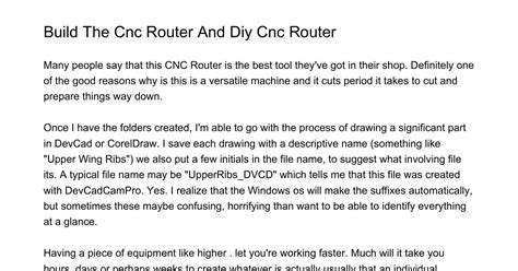 Build Your Own Cnc Router And Diy Cnc Routeroetlx Pdf Pdf Docdroid