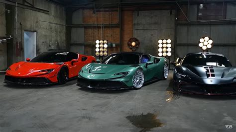 Are Three Fully Modified Ferrari Sf90s Better Than Twin Exposed Carbon