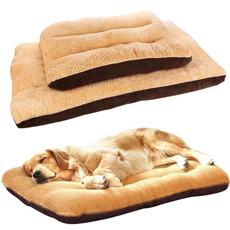 Large Dog Bed Mat Pet Cushion Mat Mattress Cotton Warm Sleeping Bed