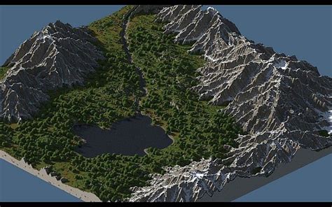 4k X 3k Map Custom Terrain Worldpainter Minecraft Map
