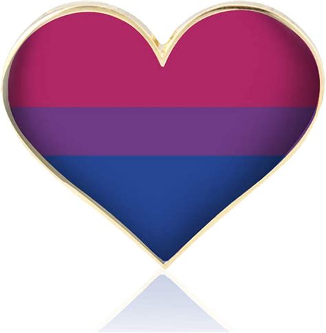 Rhunt 10 Pack Bisexual Pride Flag Pins Jewelry Quality Enamel Pride