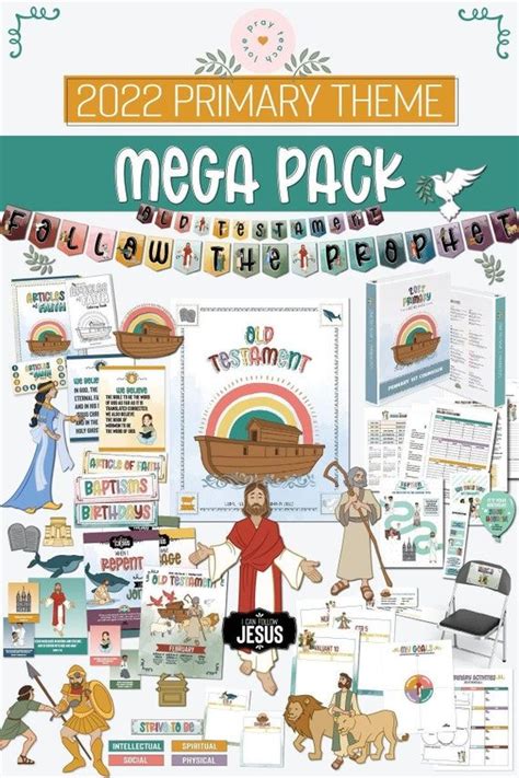2022 Primary Old Testament Theme Packet Mega Pack Etsy Old