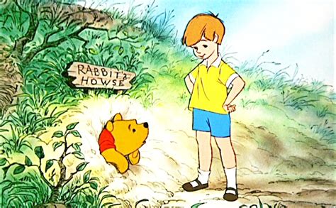 Christopher Robin Looking At Winnie The Pooh