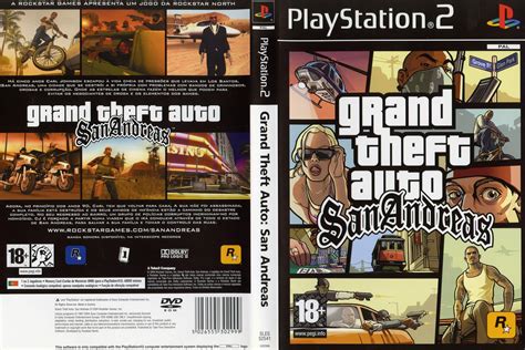 Grand Theft Auto San Andreas Ps2 Cover Art Portugal Rockstar Games