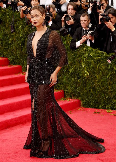 Photos Beyonces Met Gala Dress — Stuns In Sheer Givenchy Hollywood Life