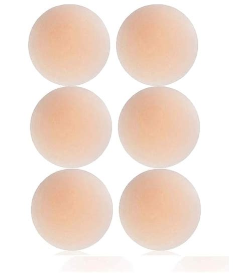 Womens Silicone Nipple Cover Bra Pad Skin Adhesive Reusablebeige Clothing