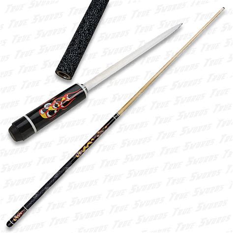 Price and other details may vary based on size and color. Pool Stick Sword Cane - 8 Ball Artwork | True Swords