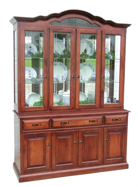 Ethan allen canova campaign style dining room china cabinet breakfront hutch. Amish Dining Room Hutch China Cabinet | Surrey Street Rustic