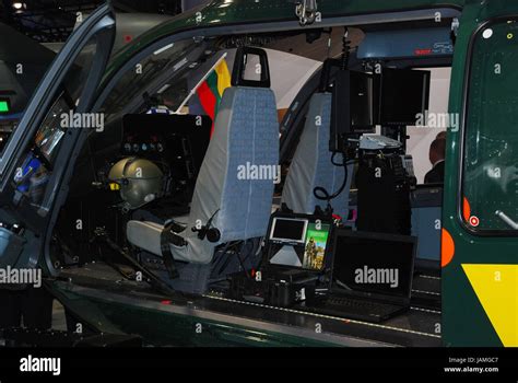 The Militaryhelicopterinsidetechnical Equipment Stock Photo Alamy