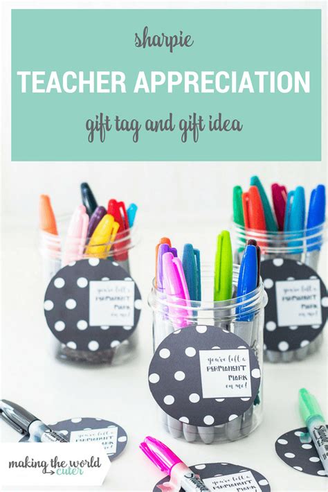 Sharpie Teacher Appreciation Tags To Download And Print