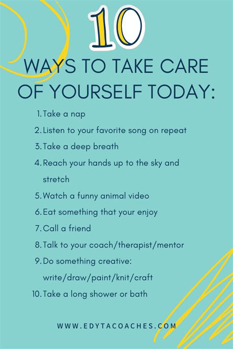 10 Ways To Take Care Of Yourself Today Self Compassion How Are You
