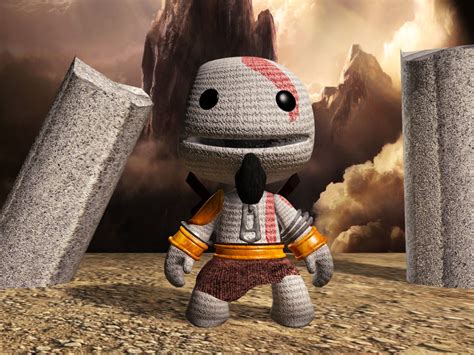 Artstation Sackboy Kratos