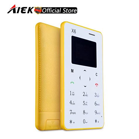 New Original Mini Card Phone Aiek X6 For Students Children Low