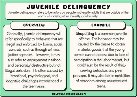 Juvenile Delinquency Definition And Examples