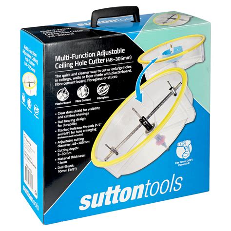 Also use a straight edge. Multi-Function Adjustable Ceiling Hole Cutter | Sutton Tools