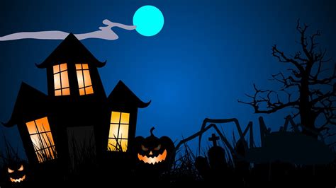 Halloween Walking Spider Background Motion Graphics Video 4k