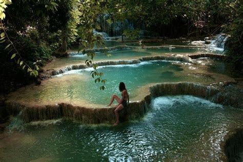 Cascading Pools In Thailand Erawan National Park In