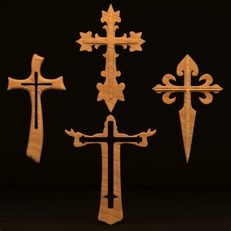 3d Model Crosses Crucifix Cgtrader