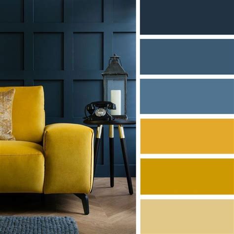 Image Result For Mustard Yellow And Navy Color Palette