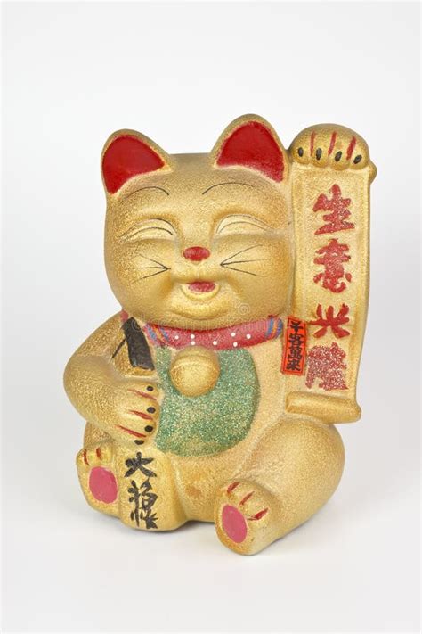 Estatura Afortunada Kanazawa Japón Del Gato De Manekineko Del Japonés
